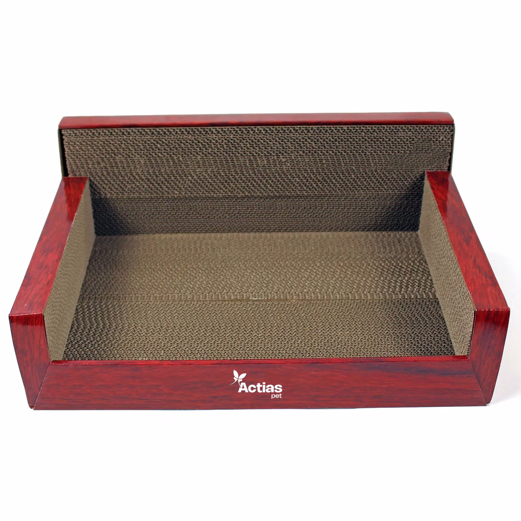 Wood Effect Sofa Corrugated Cardboard Cat Scratcher