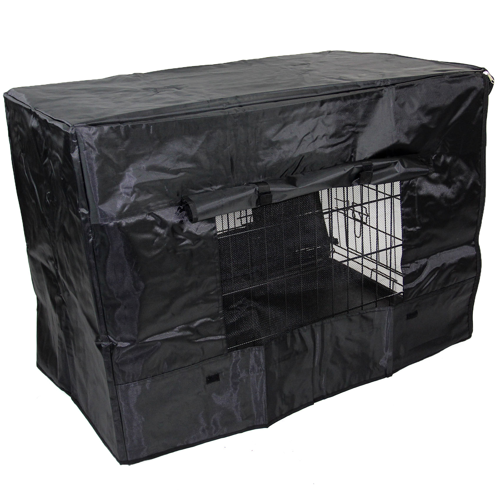 Waterproof Dog Cage Cover Black - Image 7