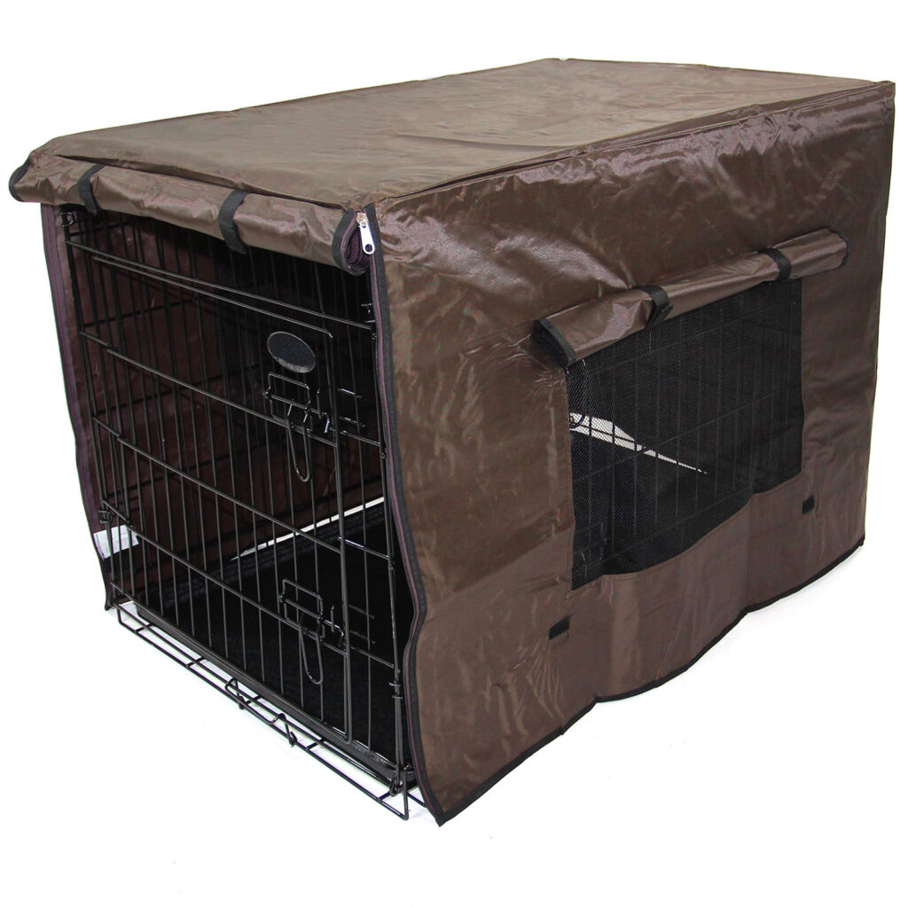 Waterproof Dog Cage Cover Brown - Welcome to Actiaspet