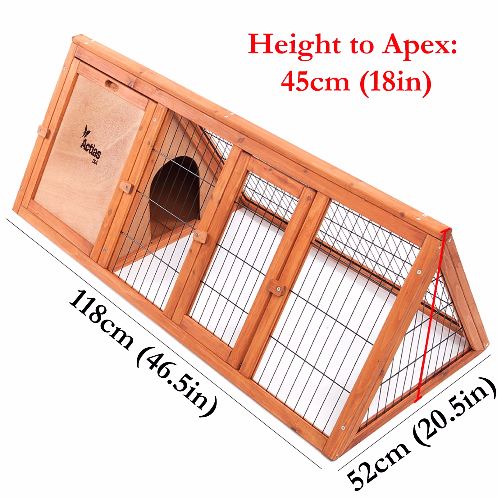 Wooden Outdoor Run Hutch 21385 - Image 3