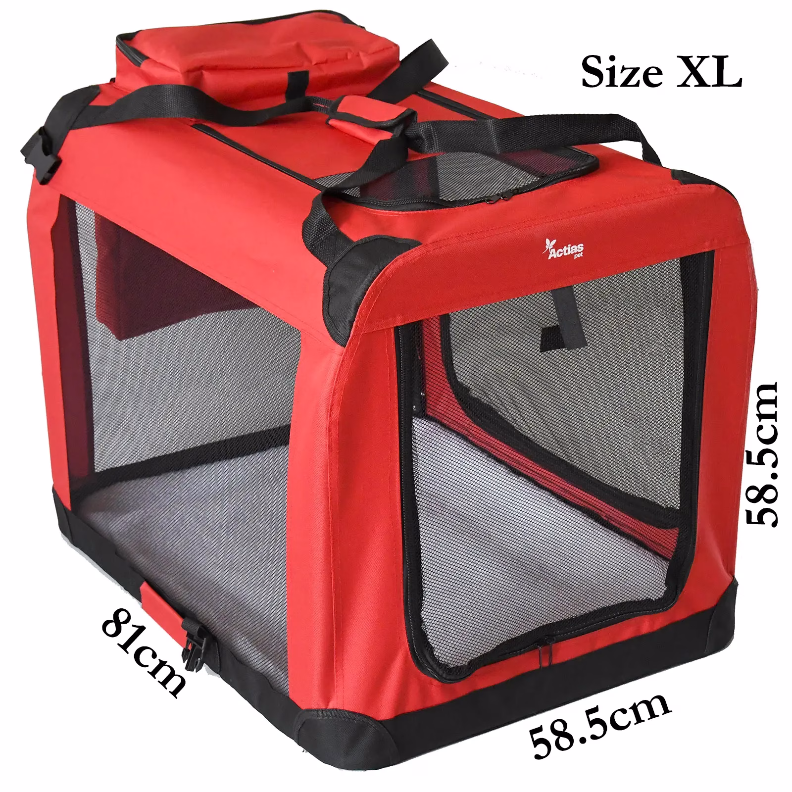 Foldable Pet Carrier Red - Image 8