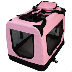 Foldable Pet Carrier Pink