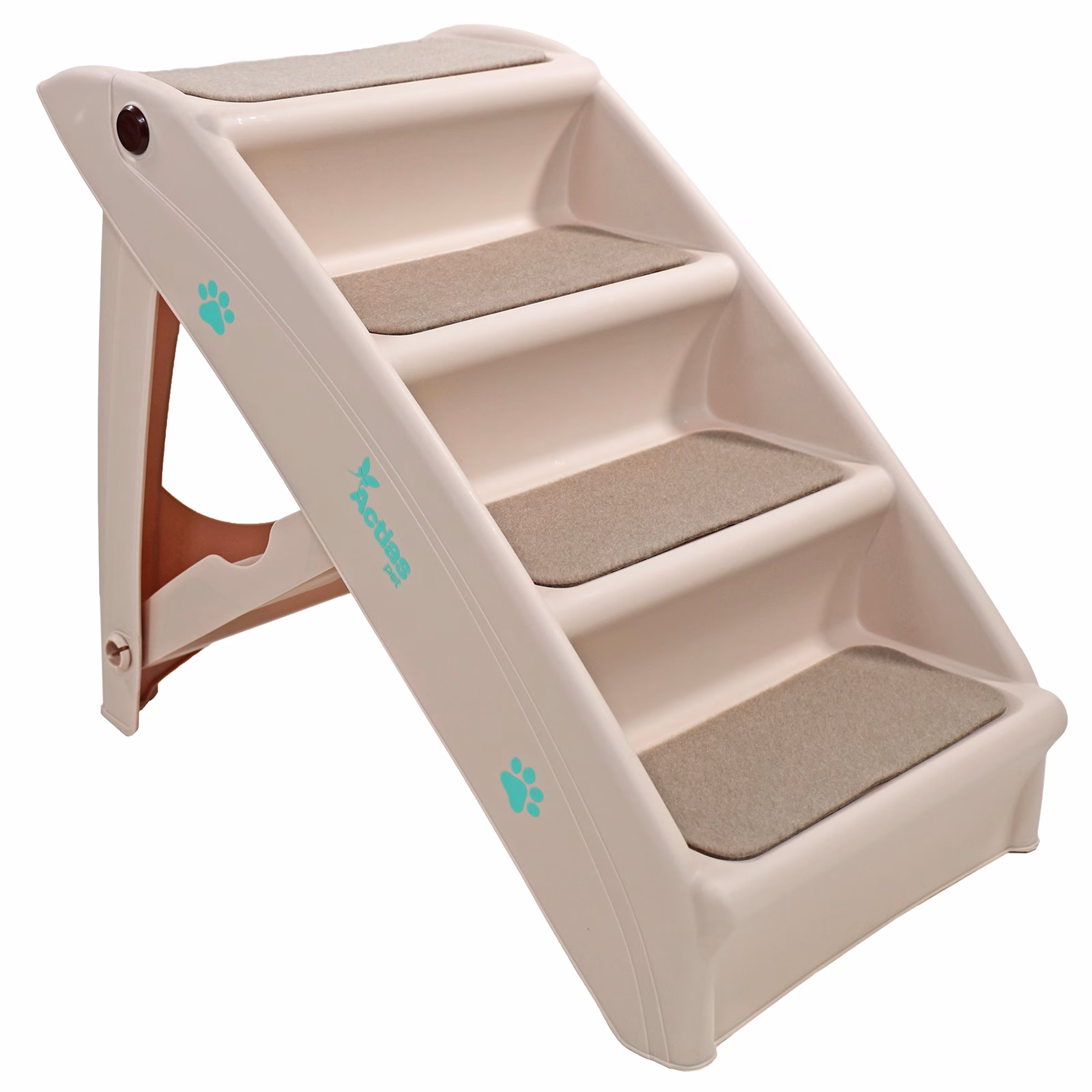 Foldable Pet Stairs Beige 21823