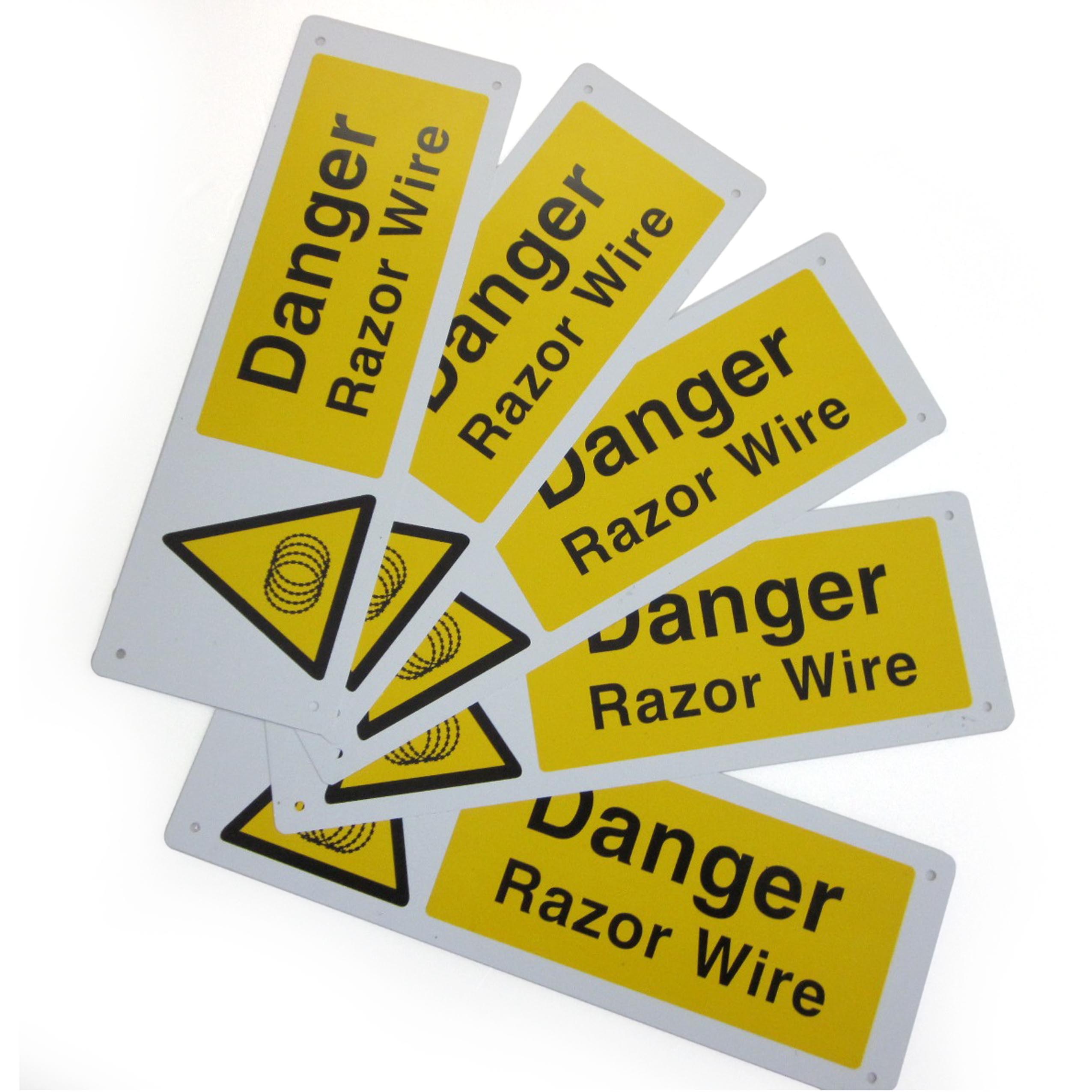 Razor Wire Warning Sign 74014 - Image 2