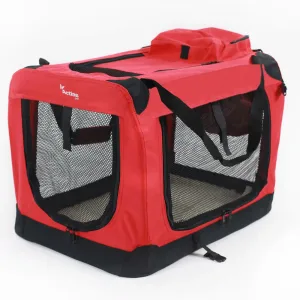 Foldable Pet Carrier Red