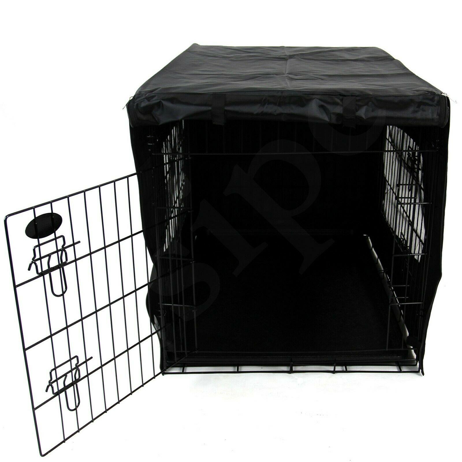 Waterproof Dog Cage Cover Black - Image 8
