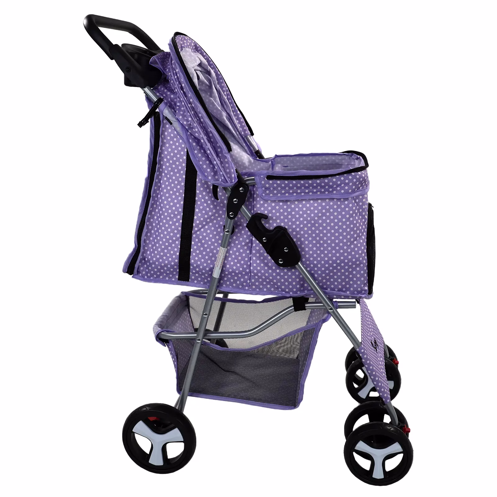 Actiaspet Foldable Pet Stroller – Dog & Cat Pushchair with Safety Hooks, Brakes & Cushion – Lightweight Travel Buggy (15kg Capacity) - Image 20