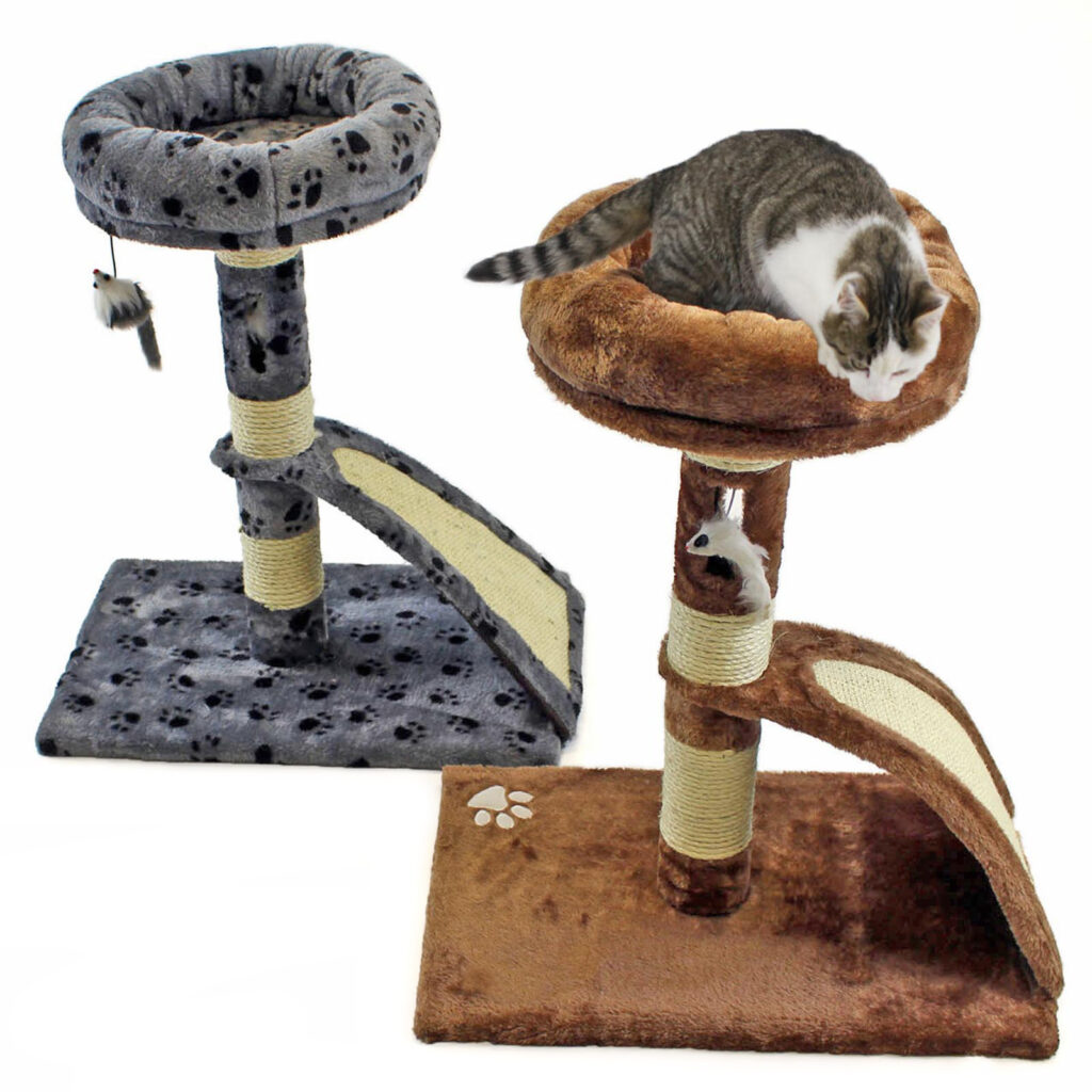 Cat Tree Scratcher Post in two colours - Welcome to Actiaspet