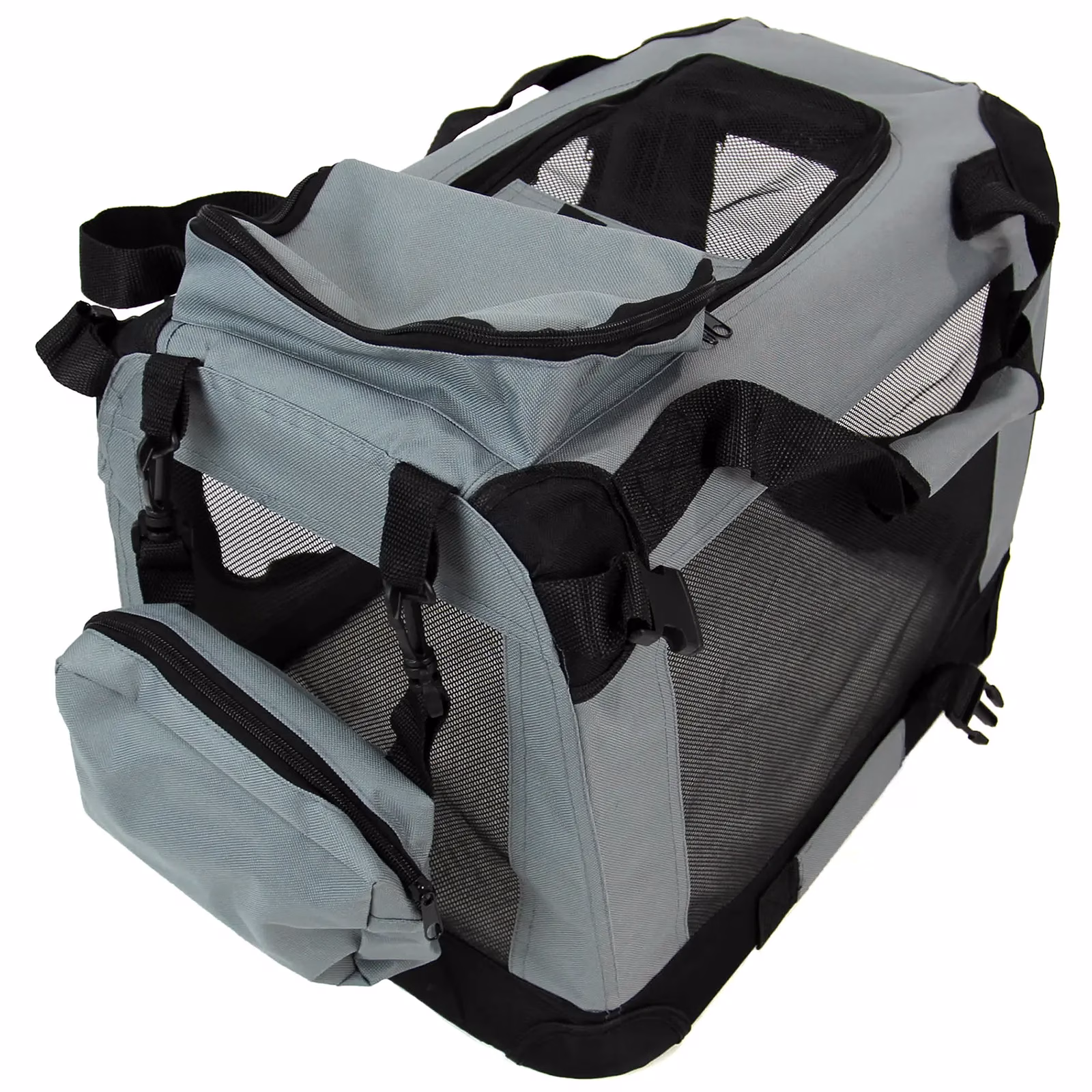Foldable Pet Carrier Grey - Image 5