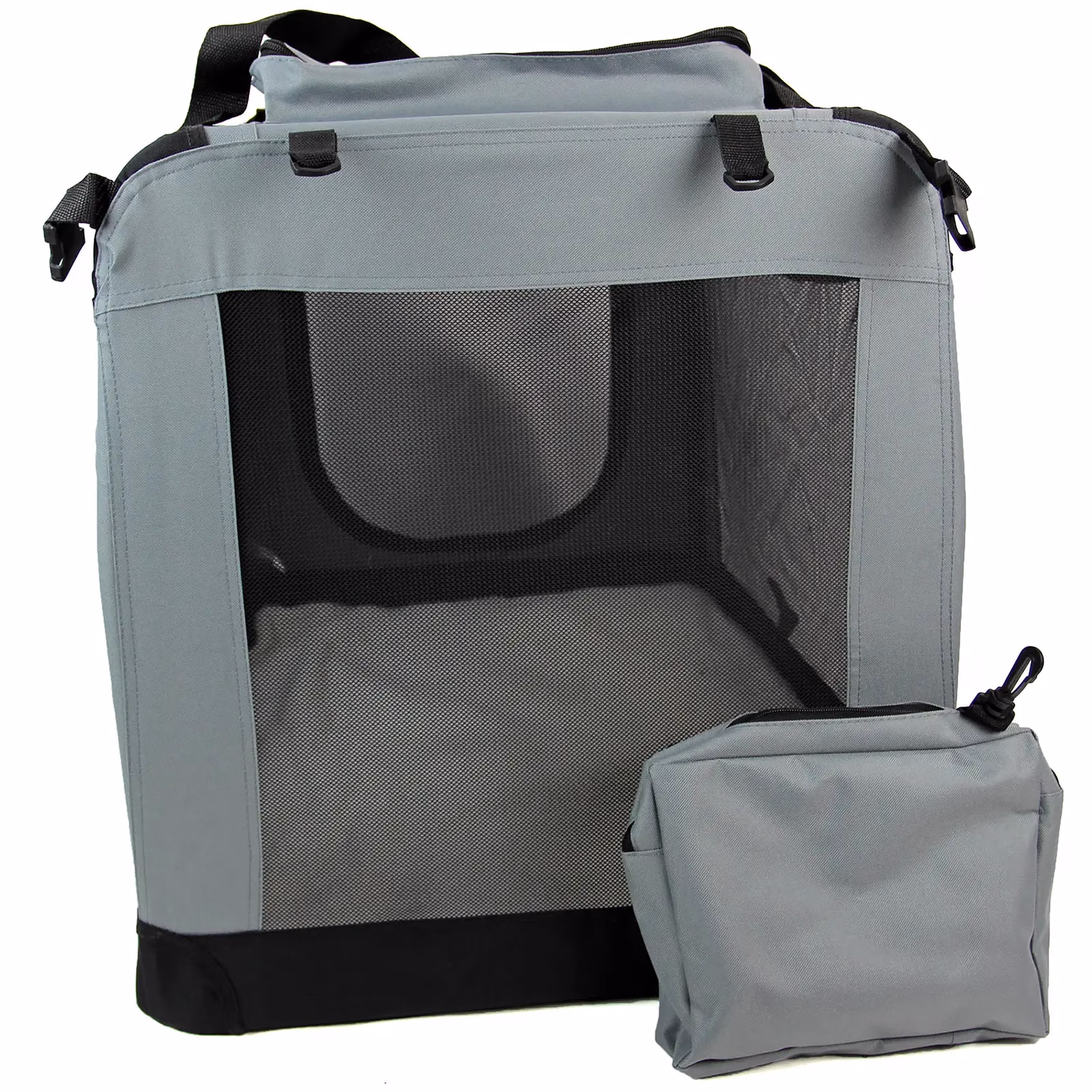 Foldable Pet Carrier Grey - Image 14