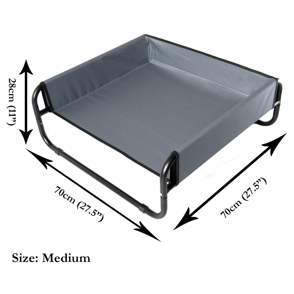 View of Elevated Pet Bed Raised Sides - Welcome to Actiaspet