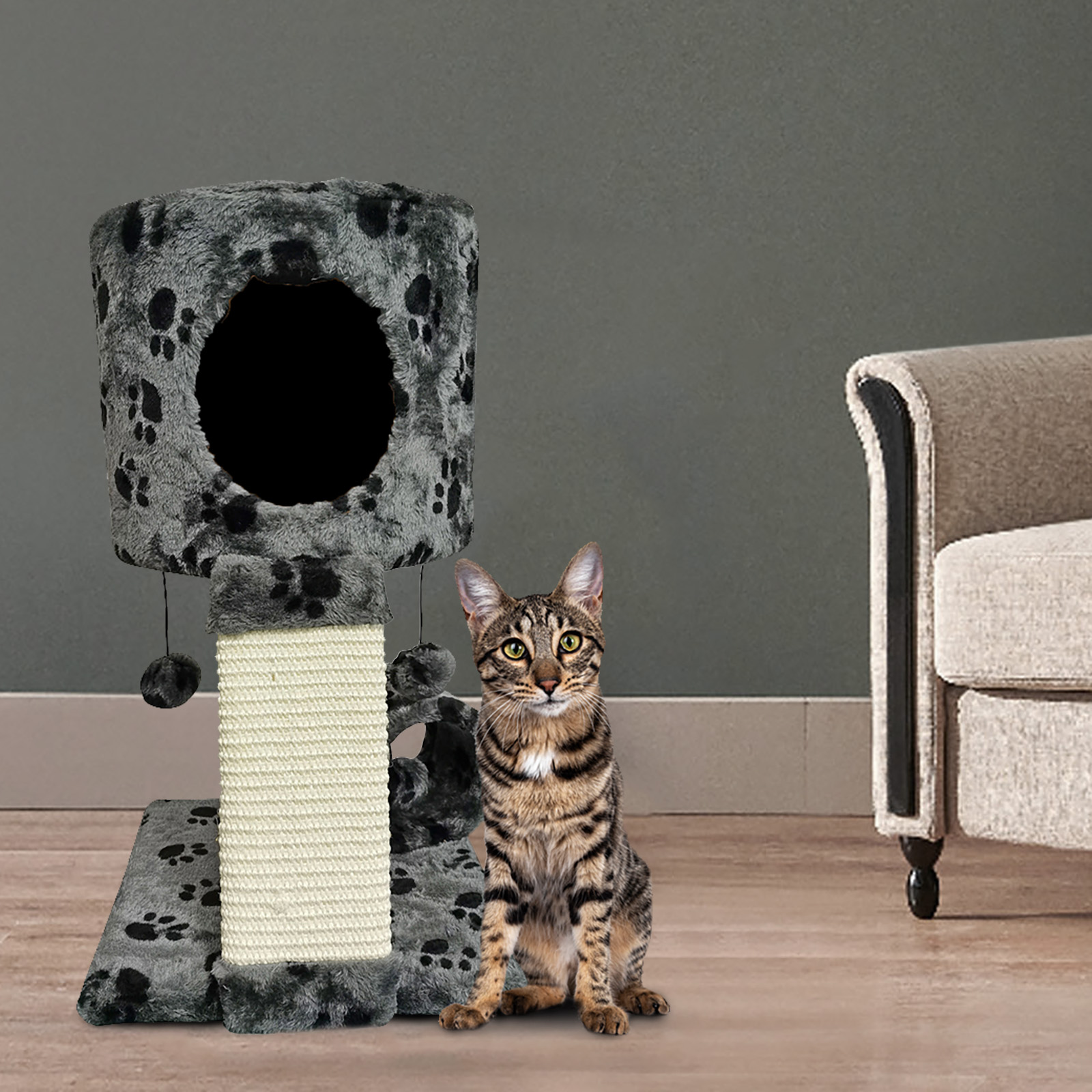 Cat Scratching Activity Centre in two colours 67887/67888 - Image 2