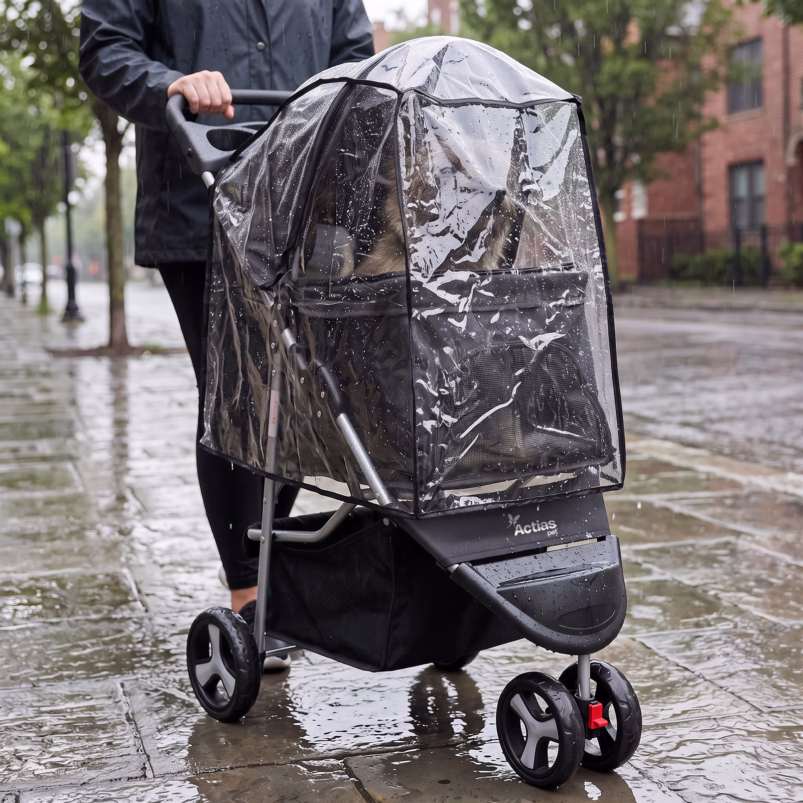 Pet Stroller Dog Cat Puppy Pram Pushchair Travel Cart Jogging Buggy Carrier - Image 20