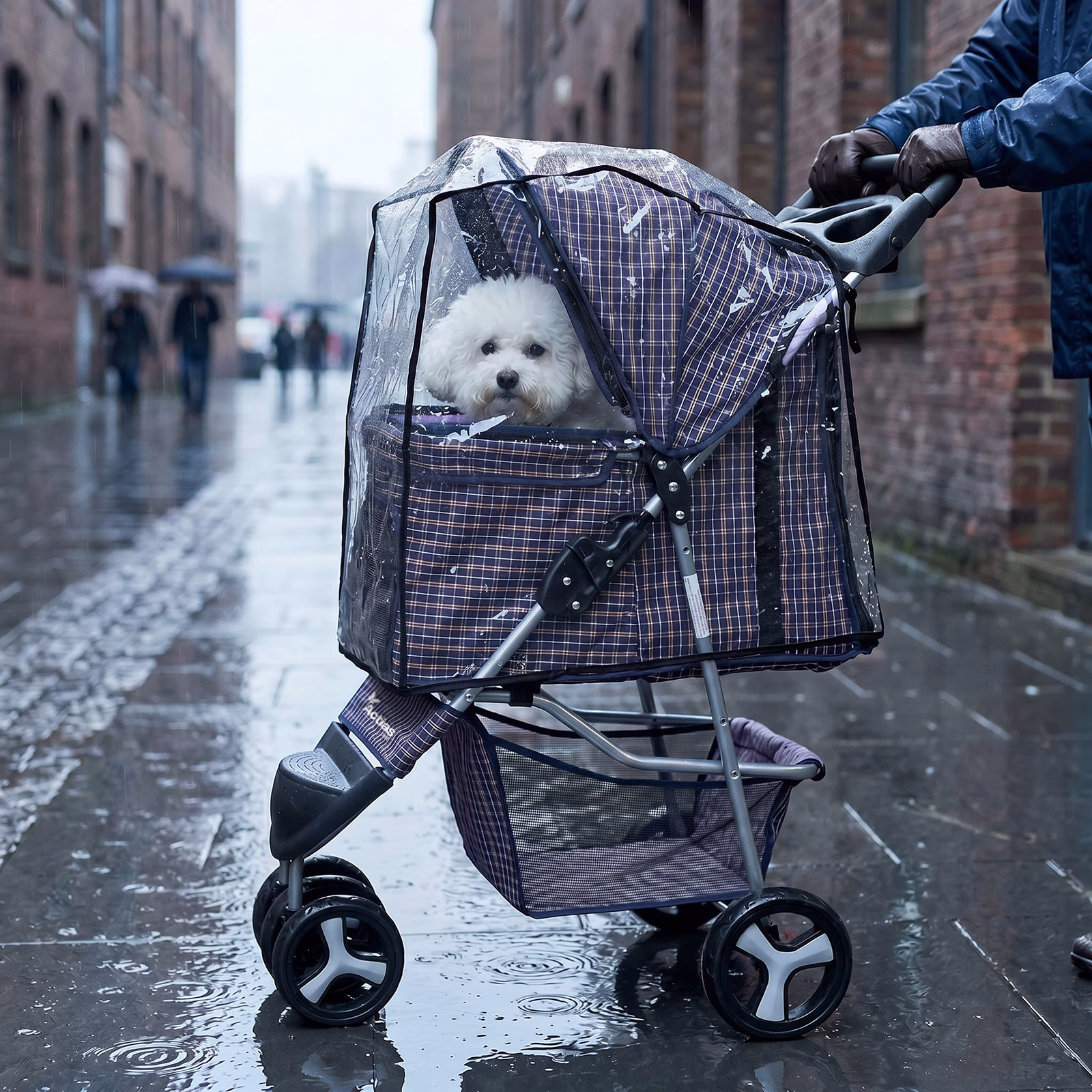 Pet Stroller Dog Cat Puppy Pram Pushchair Travel Cart Jogging Buggy Carrier - Image 22
